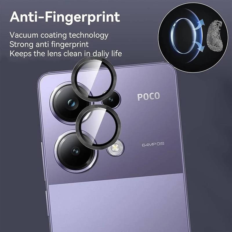 محافظ لنز دوربین راینو مدل رینگی مناسب برای گوشی موبایل شیائومی Poco M6 Pro 4G