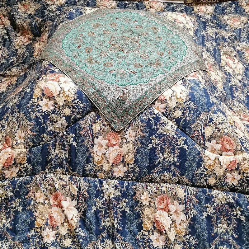 لحاف کرسی آریانا مدل یلدا سایز 390×390 سانتی متر