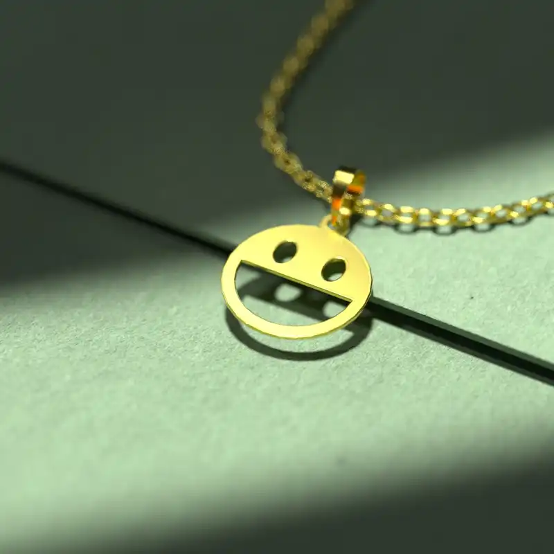 گردنبند طلا 18 عیار زنانه مدوپد مدل ایموجی کد C3-1-1019