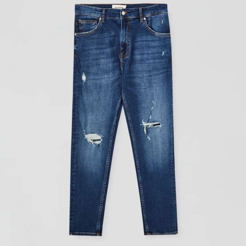 شلوار جین مردانه پول اند بیر مدل ripped jeans