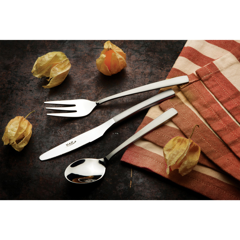 ست کارد و چنگال 12 پارچه ناب استیل مدل فورانس مات