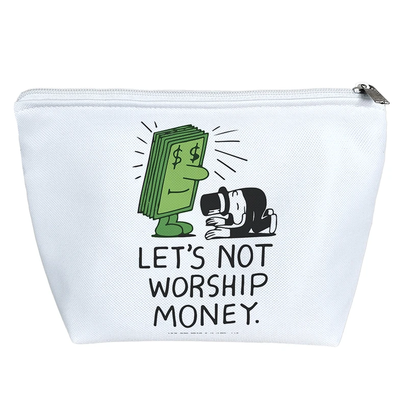 کیف لوازم آرایش دخترانه خندالو مدل Let's Not Worship Money کد 6665