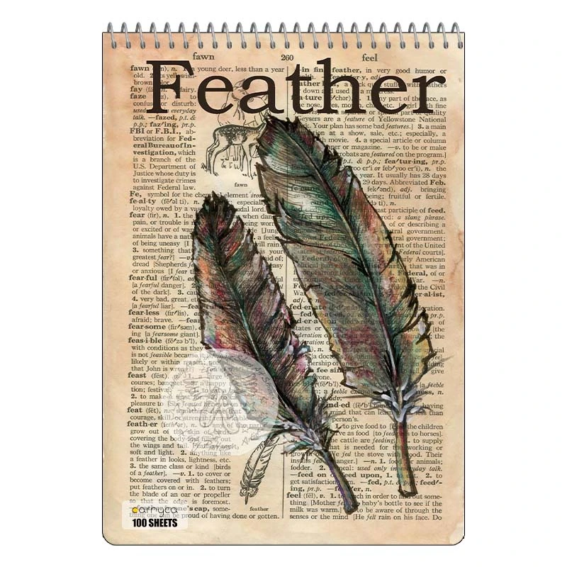 دفتر شطرنجی 100 برگ کارنیکا طرح روزنامه وینتج Vintage Newspaper کد 93227