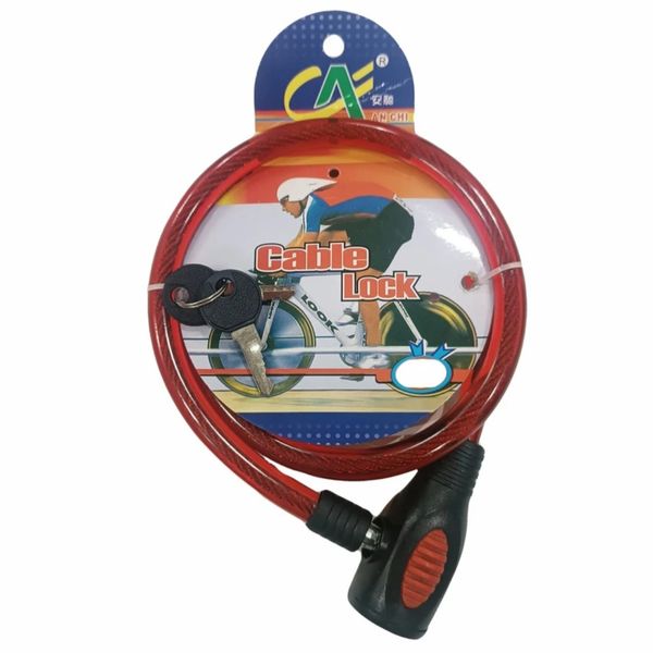 قفل دوچرخه مدل کابلی ضخیم