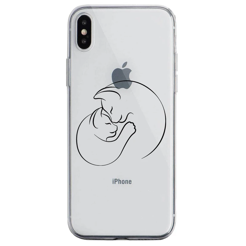 کاور مگافون طرح گربه مدل C61-B مناسب برای گوشی موبایل اپل iPhone X / XS