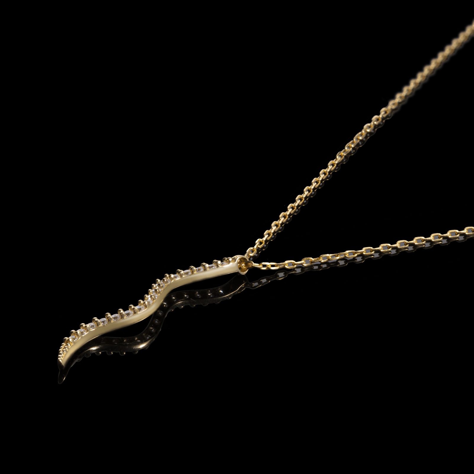 گردنبند طلا 18 عیار زنانه جواهری سون مدل 3339 -  - 2