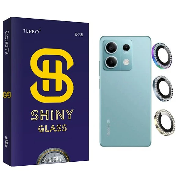 محافظ لنز گوشی آتوچبو مدل Shiny Ringi negin مناسب برای گوشی موبایل شیائومی Redmi note 13 5G