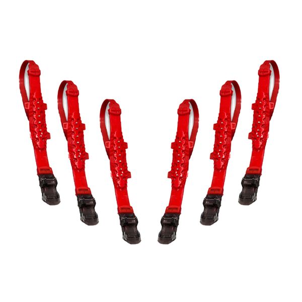 زنجیر چرخ خودرو کالانیکس مدل ZAN-PRIDE-100151 طرح ژله ای پلیمری مناسب برای پراید بسته 6 عددی