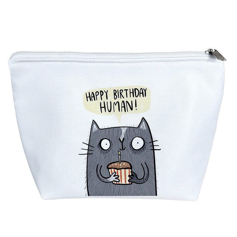 کیف لوازم آرایش دخترانه خندالو مدل تولدت مبارک Happy Birth Day کد 2790