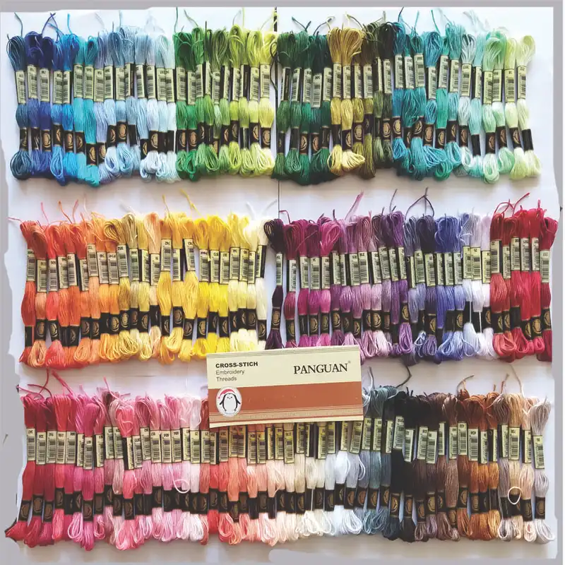 نخ گلدوزی پنگوئن کد DMC مجموعه 150 عددی