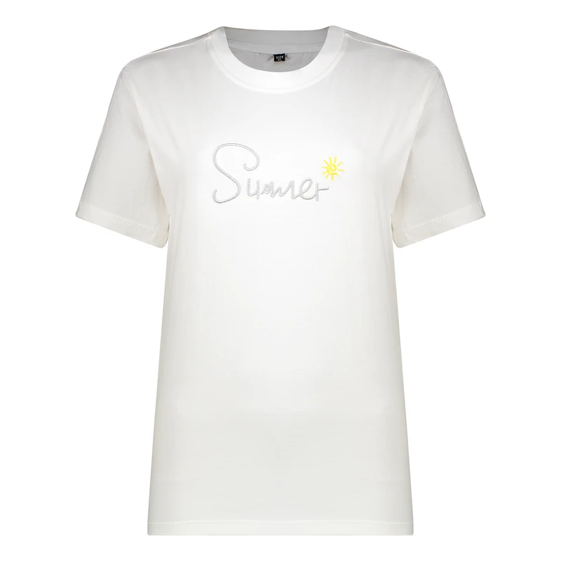 تی شرت آستین کوتاه زنانه مدل رگولار سامر