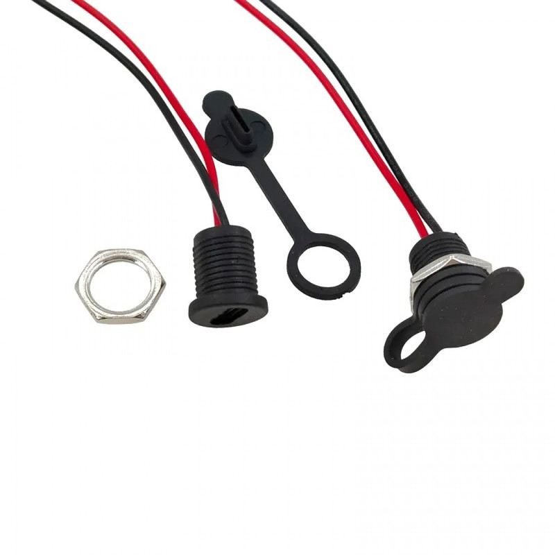 سوکت مادگی پنلی usb-c مدل درپوش دار کد ۱