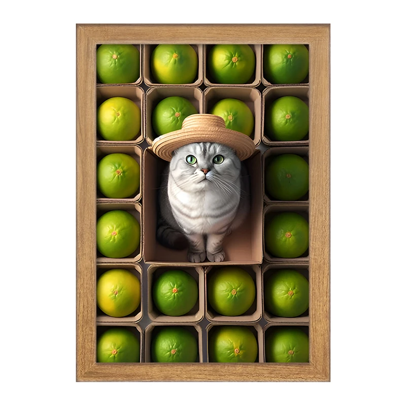 تابلو خندالو مدل گربه بامزه کد F7951