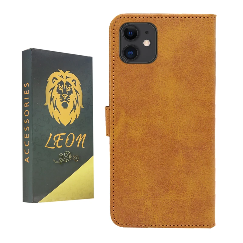 کیف کلاسوری لئون مدل Bersa مناسب برای گوشی موبایل اپل iPhone 12