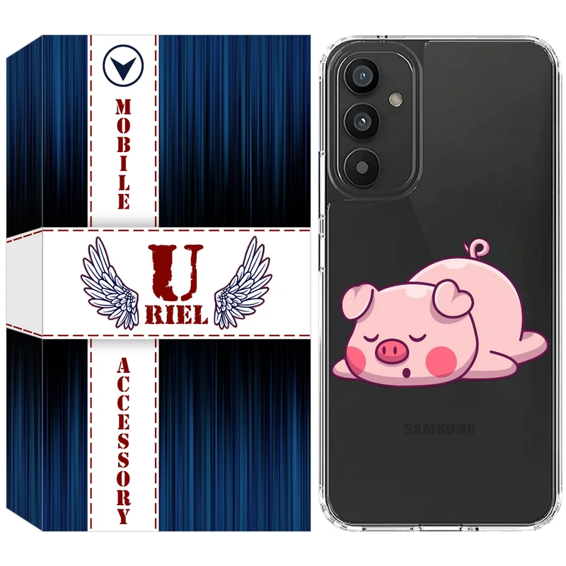 کاور یوریل مدل Clear کد 42 طرح پیگی مناسب برای گوشی موبایل سامسونگ Galaxy A14 5G / A14 4G