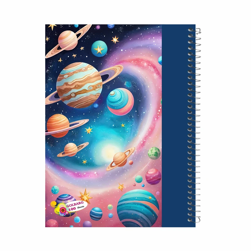 دفتر مشق 100 برگ گلبرگ کره زمین کد 8606