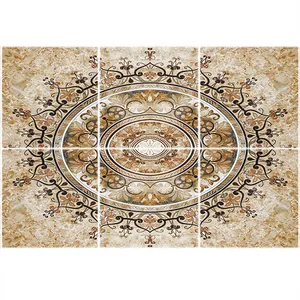 تایل سقفی آسمان مجازی طرح اسلیمی کد ST 6164-6 سایز 60x60 سانتی متر مجموعه 6 عددی