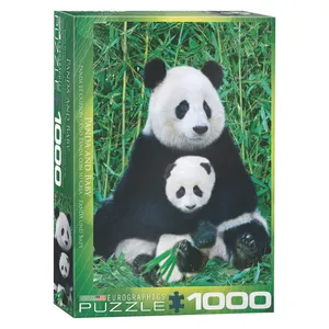 پازل 1000 تکه یوروگرافیکس پازلز مدل Panda & Baby كد 60000173