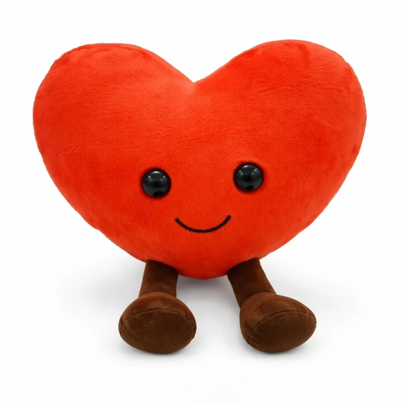 عروسک پولیشی مدل قلب خندان پادار ارتفاع ۱۸ سانتی متر 