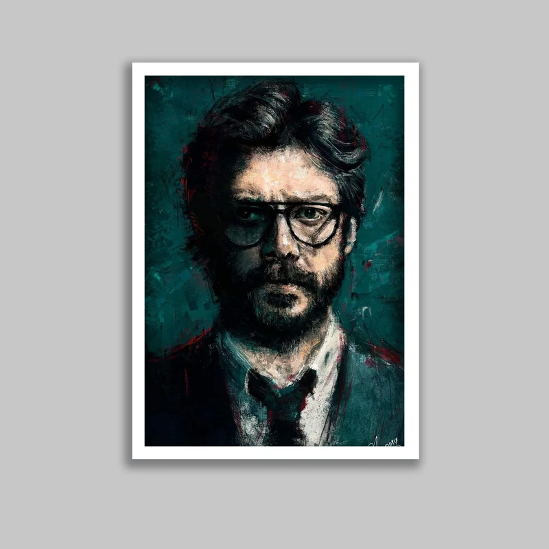 تابلو مدل پروفسور سریال خانه کاغذی Money Heist کد LA-G10632