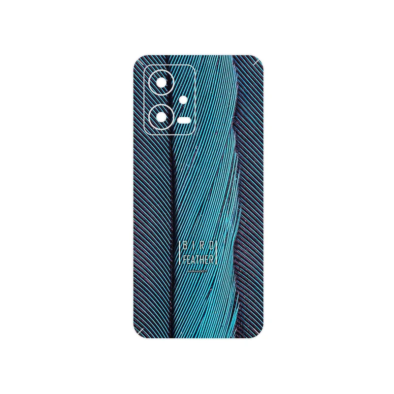 برچسب پوششی ماهوت مدل Turquoise feathers مناسب برای گوشی موبایل شیائومی Poco X5