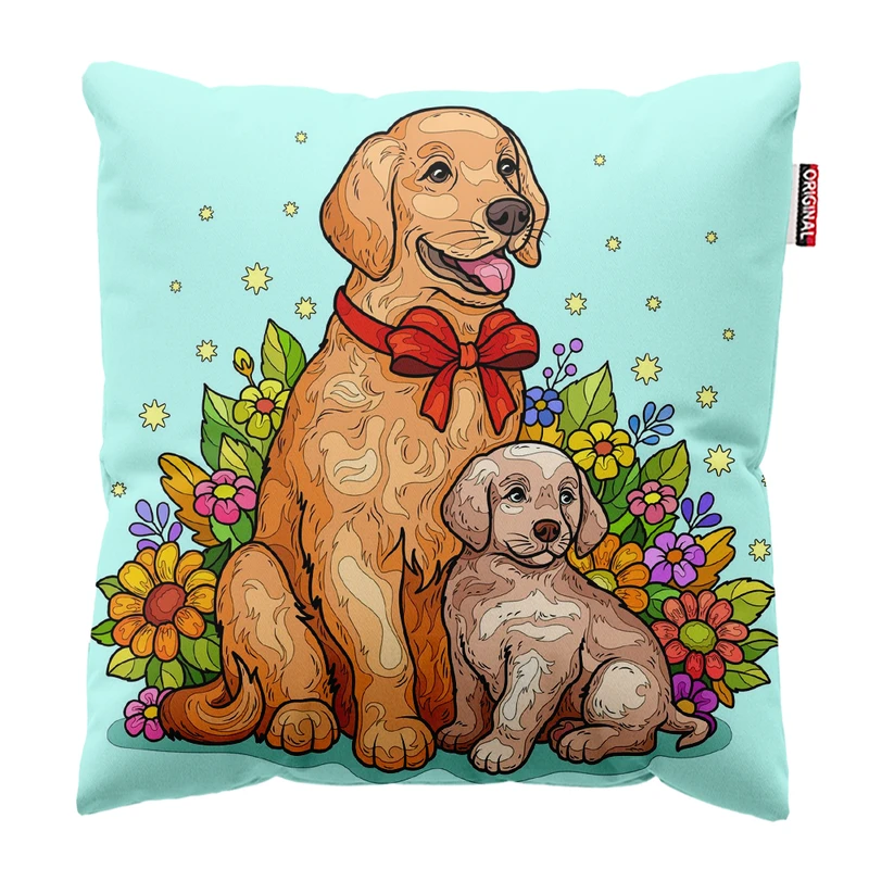 کوسن پاد آفرین مدل سگ کیوت بامزه فانتزی کد PK301942 سایز 30*30 سانتی متر