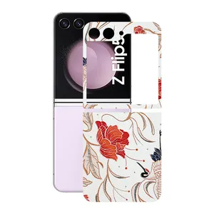 Remax cover sticker Leth model flower design suitable for Samsung Galaxy Z Flip5 mobile phone
