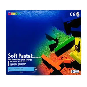 پاستیل گچی 24 رنگ مونگیو مدل soft pastel mongyio کد GH50