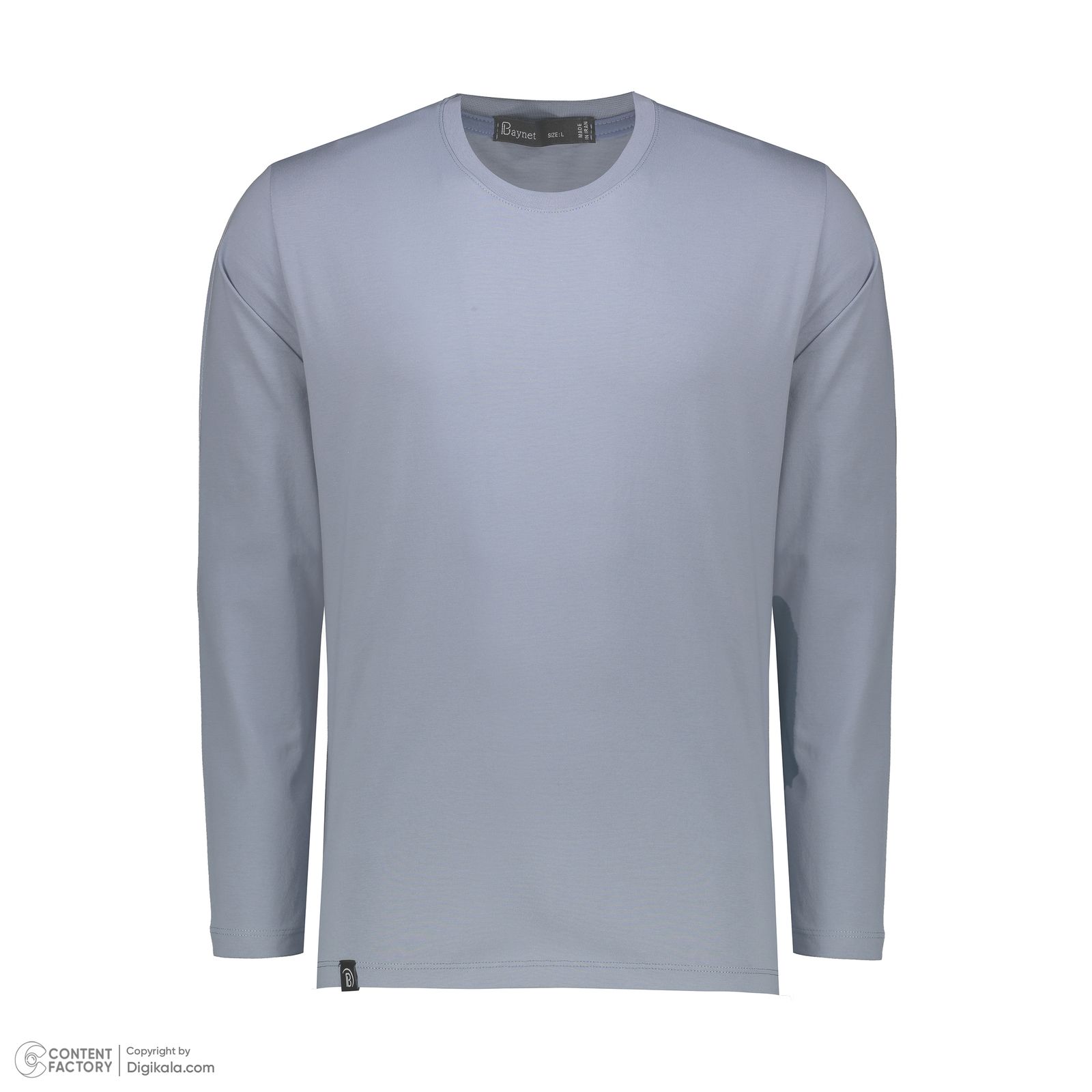 تی شرت آستین بلند مردانه باینت مدل 513-21 رنگ آبی روشن -  - 3