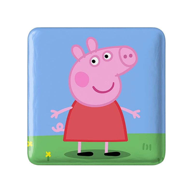 مگنت خندالو طرح پپا انیمیشن پپا پیگ Peppa pig مدل مربعی کد 22067