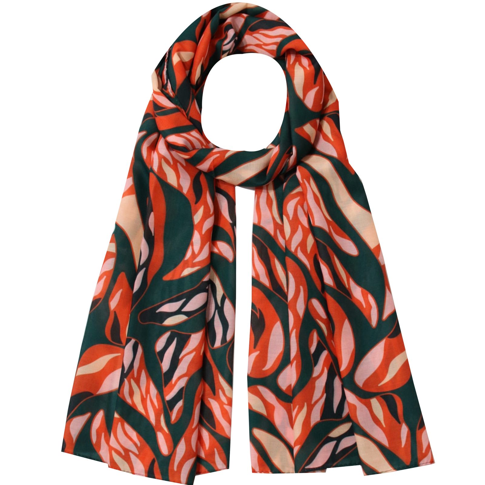 شال زنانه مدل نخی بهاری طرح زمرد کد ana-4035 -  - 1