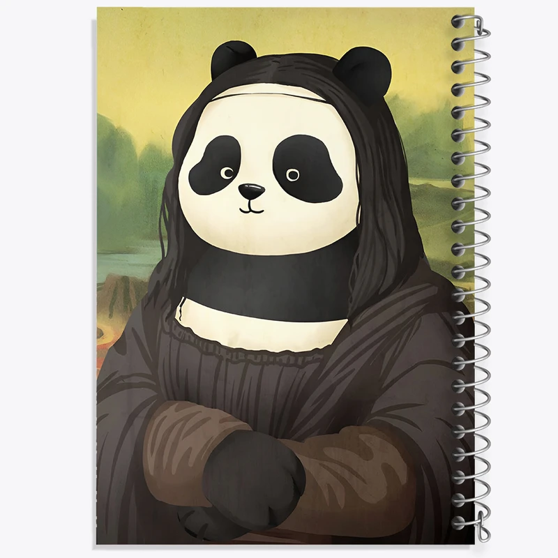 دفتر لیست خرید 50 برگ خندالو طرح مونالیزا پاندایی کد N4110