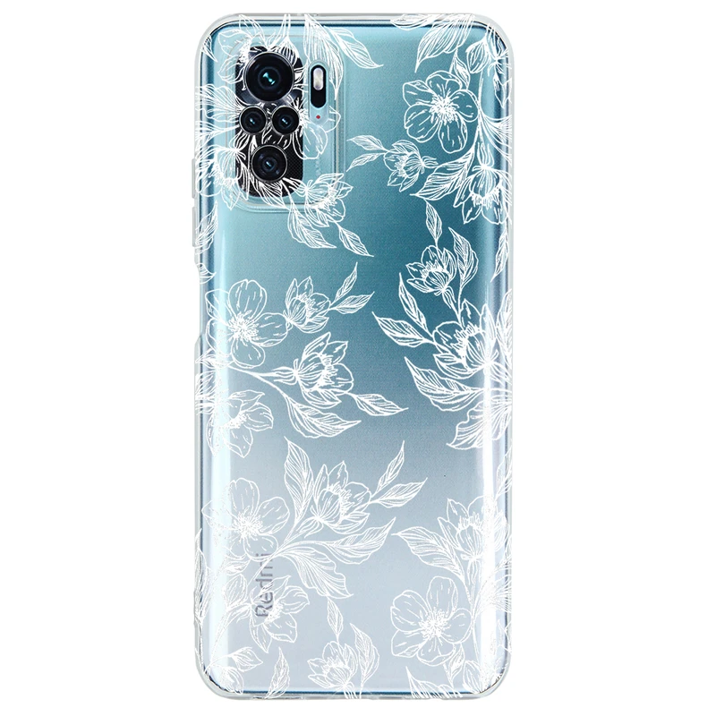 کاور مگافون طرح گل مدل C50-W مناسب برای گوشی موبایل شیائومی Poco M5s