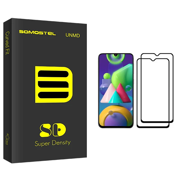 محافظ صفحه نمایش سوماستل مدل SD Glass مناسب برای گوشی موبایل سامسونگ Galaxy M21 بسته دو عددی