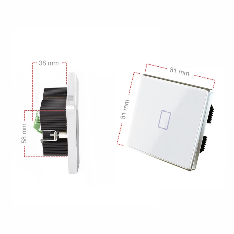 عکس شماره 10 : کلید تبدیل لمسی هوشمند مایا مدل mrref2r