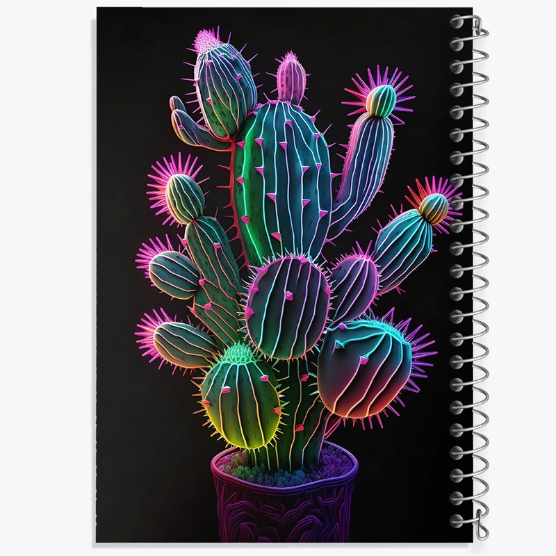 دفتر شطرنجی 50 برگ خندالو طرح کاکتوس کد F6797