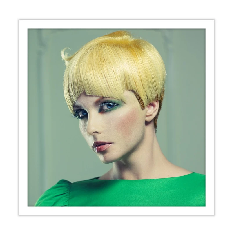 تابلو بکلیت طرح رنگ موی بلوند زنانه مدل W-14493