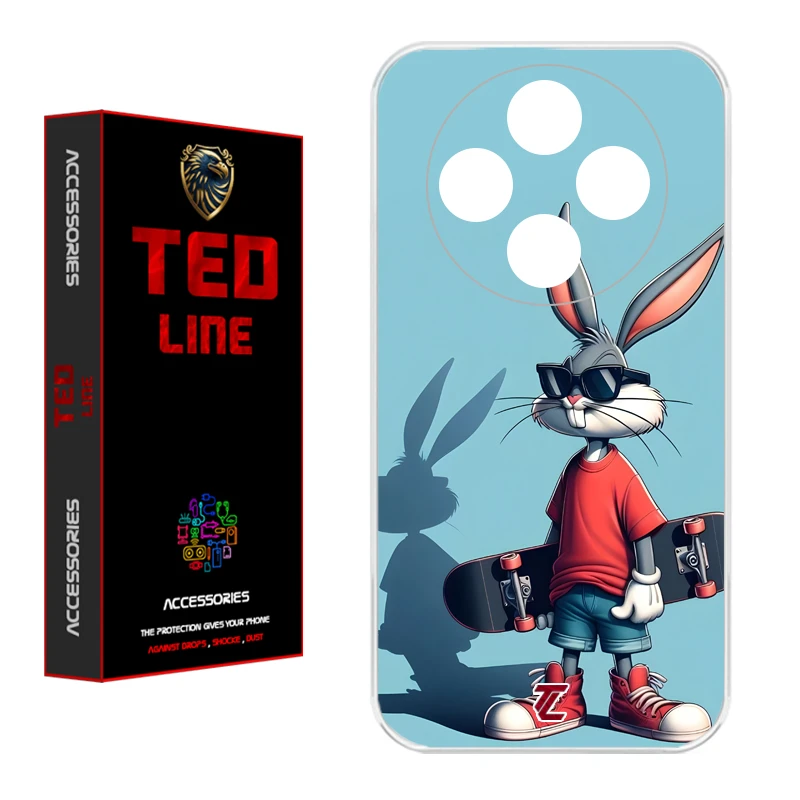 کاور تد لاین طرح خرگوش کد 1107 مناسب برای گوشی موبایل شیائومی Redmi 14C / Poco C75