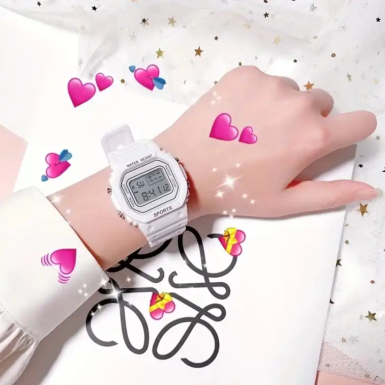 ساعت مچی دیجیتال مدل  کرنوگراف بند سیلیکونی کد 4