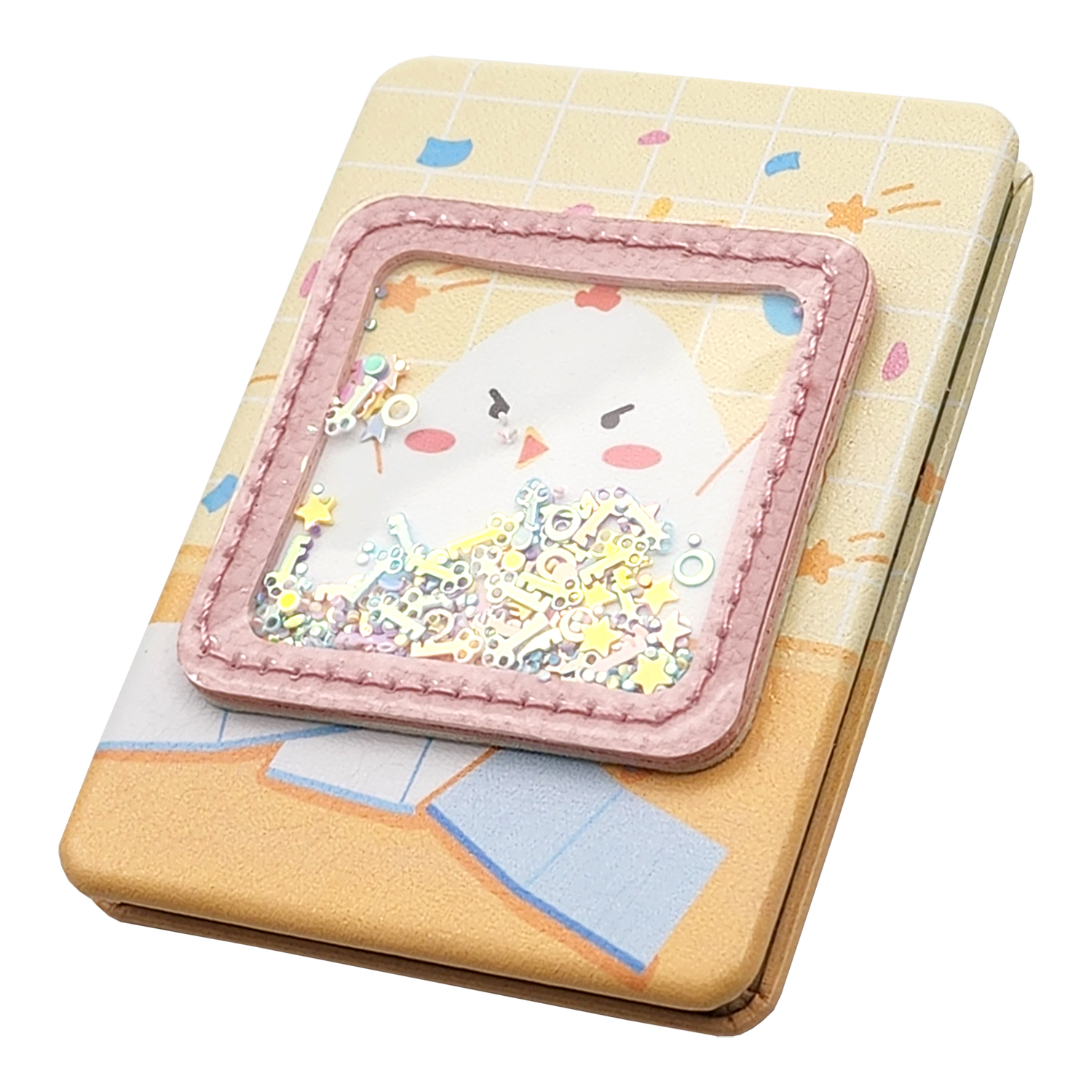 آینه جیبی مدل جوجه طرح آکواریومی کد ZJ-MR37-6