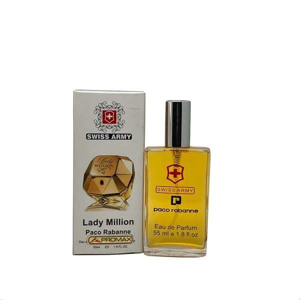 عطر جیبی زنانه سوئیس آرمی مدل پاکو رابان لیدی میلیون حجم 55 میلی لیتر