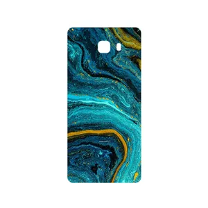 MAHOOT Turquoise marblewith golden streaks Cover Sticker for Samsung Galaxy C9 Pro