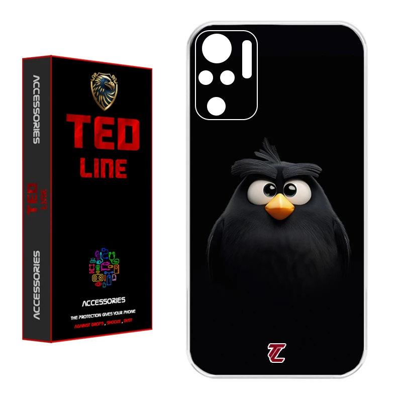کاور تد لاین طرح پرنده کد 1122 مناسب برای گوشی موبایل شیائومی Redmi Note 10 4G / Note 10S / Poco M5S