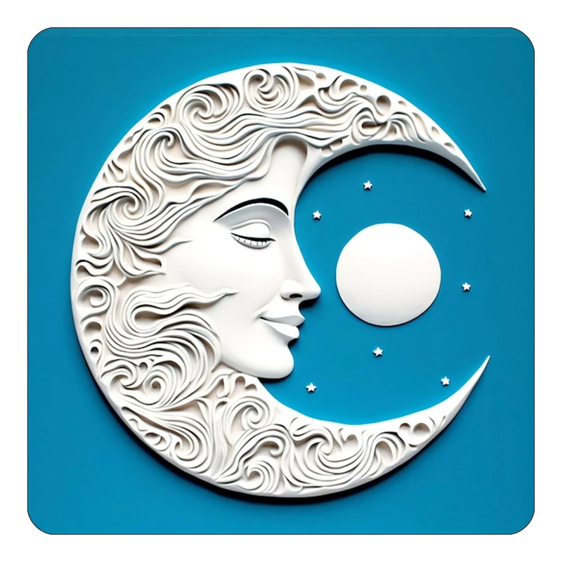 مگنت کاکتی طرح ماه و ستاره مدل mp50639