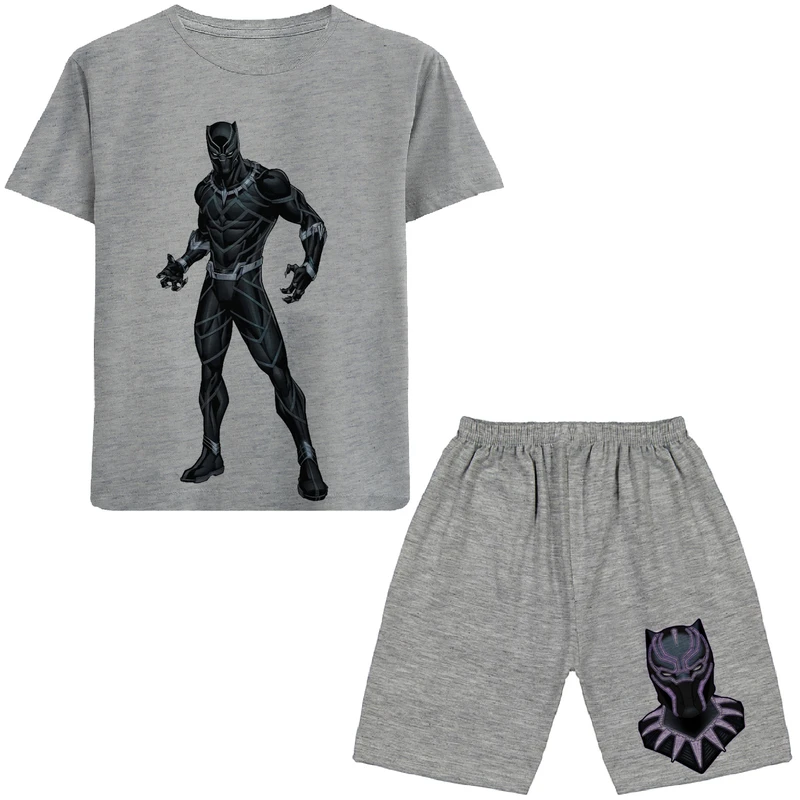 ست تی شرت و شلوارک پسرانه مدل مبارز N111