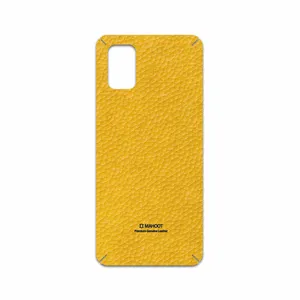MAHOOT Mustard-Leather Cover Sticker for Samsung Galaxy M51