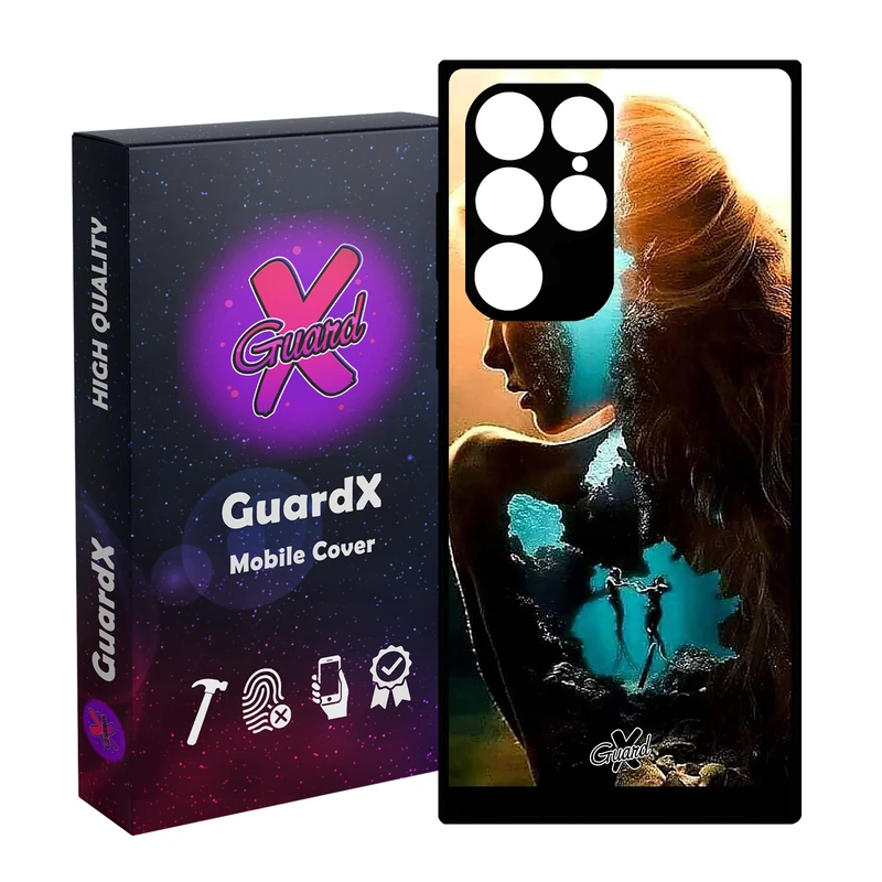 کاور گارد ایکس طرح Girl مدل Glass10138 مناسب برای گوشی موبایل سامسونگ Galaxy S23 Ultra