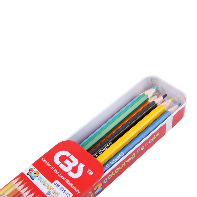 مداد رنگی 12 رنگ سی بی اس مدل JM495-12