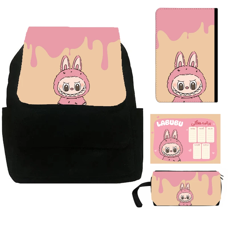 بسته لوازم تحریر مدل لبوبو کد 41 بسته ی 4 عددی