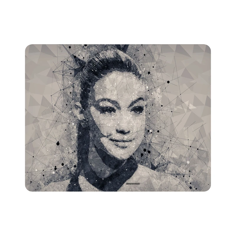 ماوس پد اطلس آبی طرح پرتره جیجی حدید مدل T1362